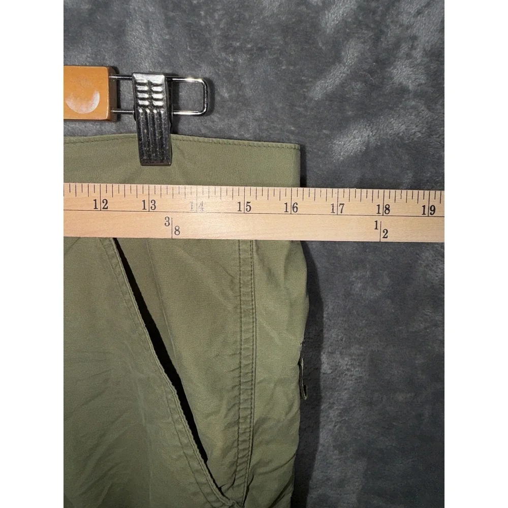 Ecko Unltd Mens Cargo Shorts Size 32 Olive Green Zipper Pockets Cotton Blend